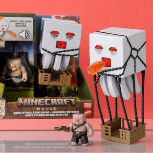 Mattel Minecraft Ghast Attacco esplosivo al 43%, il set che dà vita al film