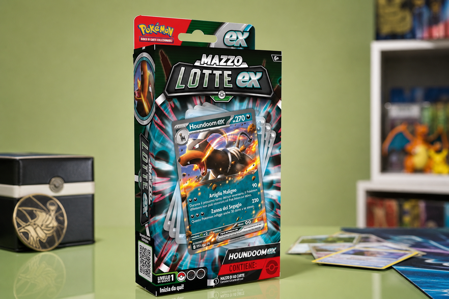 Pokémon Houndoom-ex a 17,85€, il mazzo pronto per iniziare subito