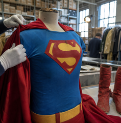 Copertina di Superman: il costume di Christopher Reeve sfiora la stima massima all’asta