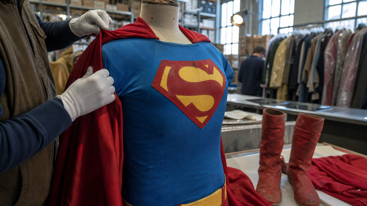 Immagine di Superman: il costume di Christopher Reeve sfiora la stima massima all’asta