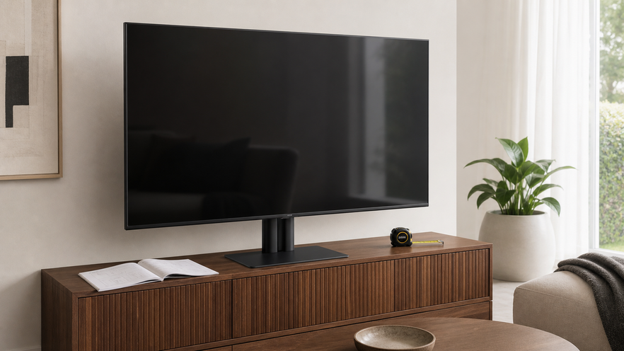 Piedini della TV troppo larghi per il mobile: come scegliere una base centrale sicura