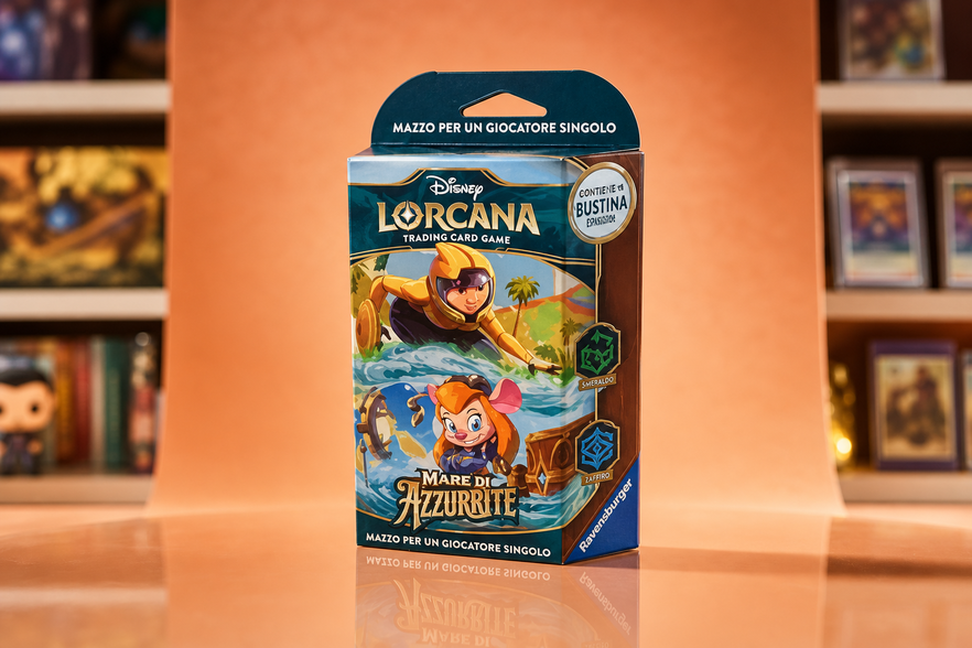 Disney Lorcana Mare di Azzurrite a 18€, 60 carte per iniziare subito