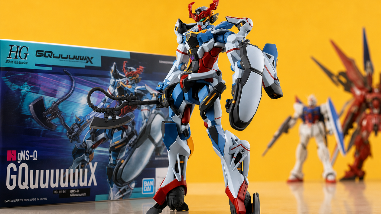 Immagine di Si monta senza colla: Bandai Gundam GQuuuuuuX a 26,20€, pronto da esporre