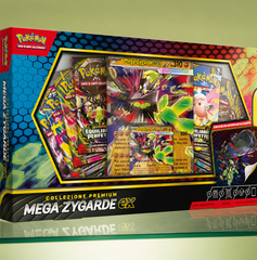 Copertina di Pokémon Mega Zygarde-ex a 27,50€: 8 buste e una lenticolare da esporre