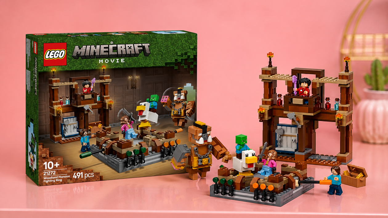 Immagine di LEGO Minecraft Magione della Foresta sotto i 42€, sfide pronte sul ring