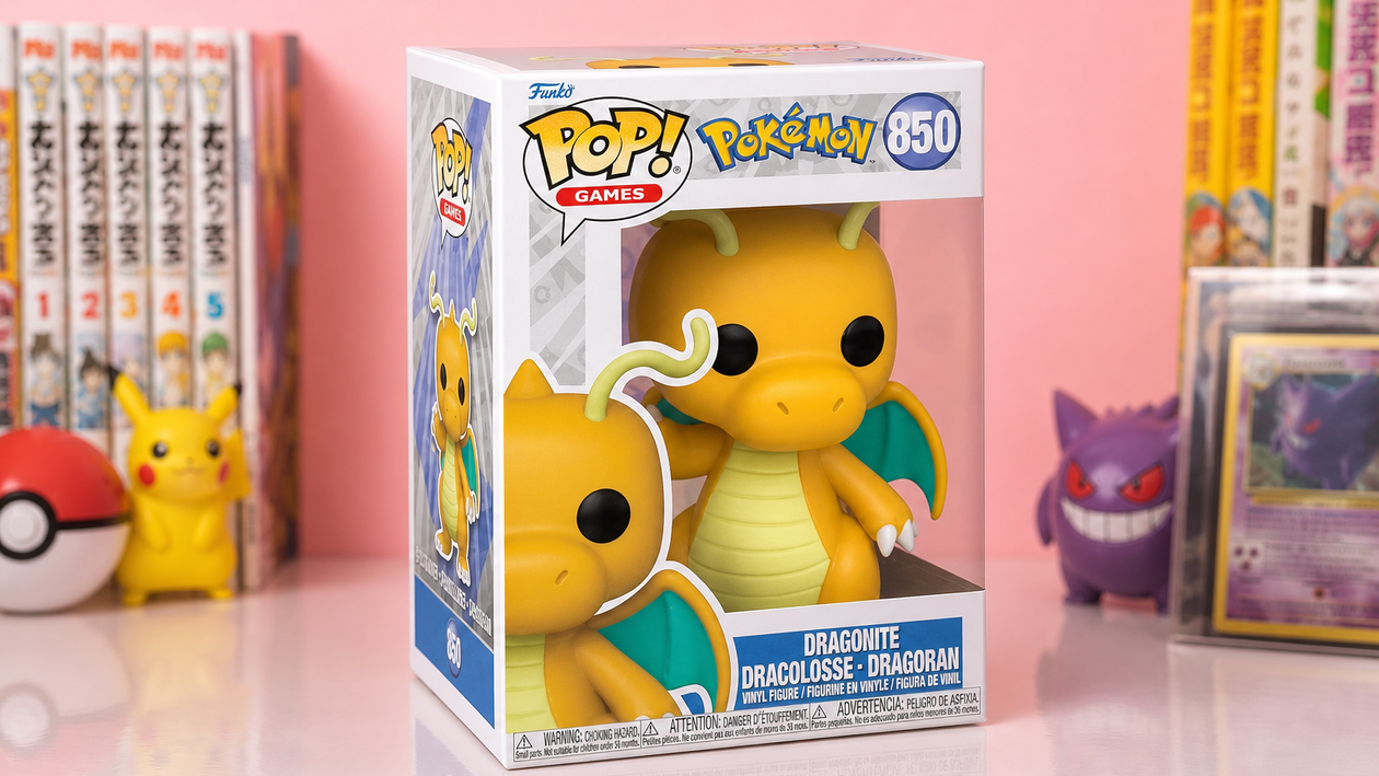 Immagine di Funko Pop Pokémon Dragonite sotto i 13€, un regalo che finisce in vetrina