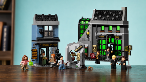 LEGO Harry Potter Notturn Alley a 93,49€, otto minifigure per i fan