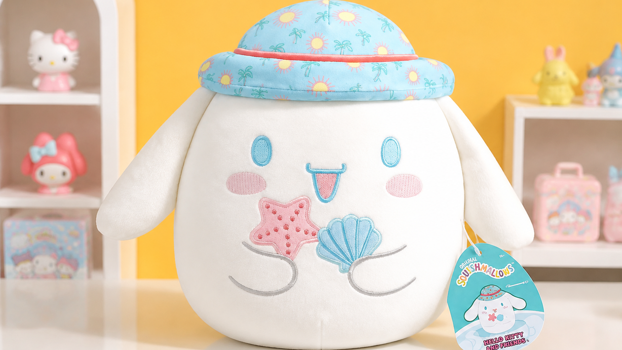 Immagine di Squishmallows Cinnamoroll a 17,11€, minimo storico per il peluche ufficiale