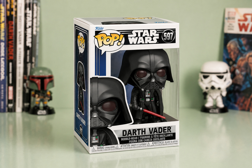 Funko Pop Darth Vader a 13,90€, una presenza inconfondibile in vetrina