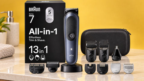 Braun Series 7 13-in-1 a 74,99€, il minimo storico per barba e capelli