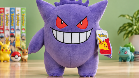 Peluche Pokémon Gengar da 30 cm a 29,87€, si fa notare sullo scaffale