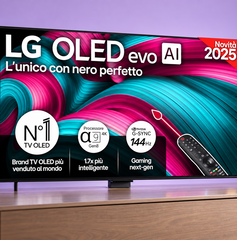 Copertina di LG OLED evo C5 42 pollici a 649€, neri perfetti per film e serie