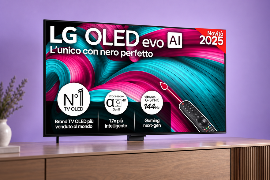 LG OLED evo C5 42 pollici a 649€, neri perfetti per film e serie