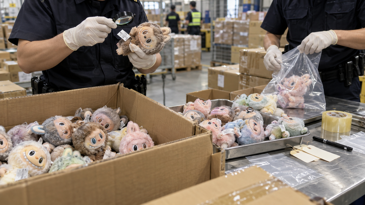 Immagine di Labubu sospetti a Hong Kong: sette arresti e un sequestro da un milione