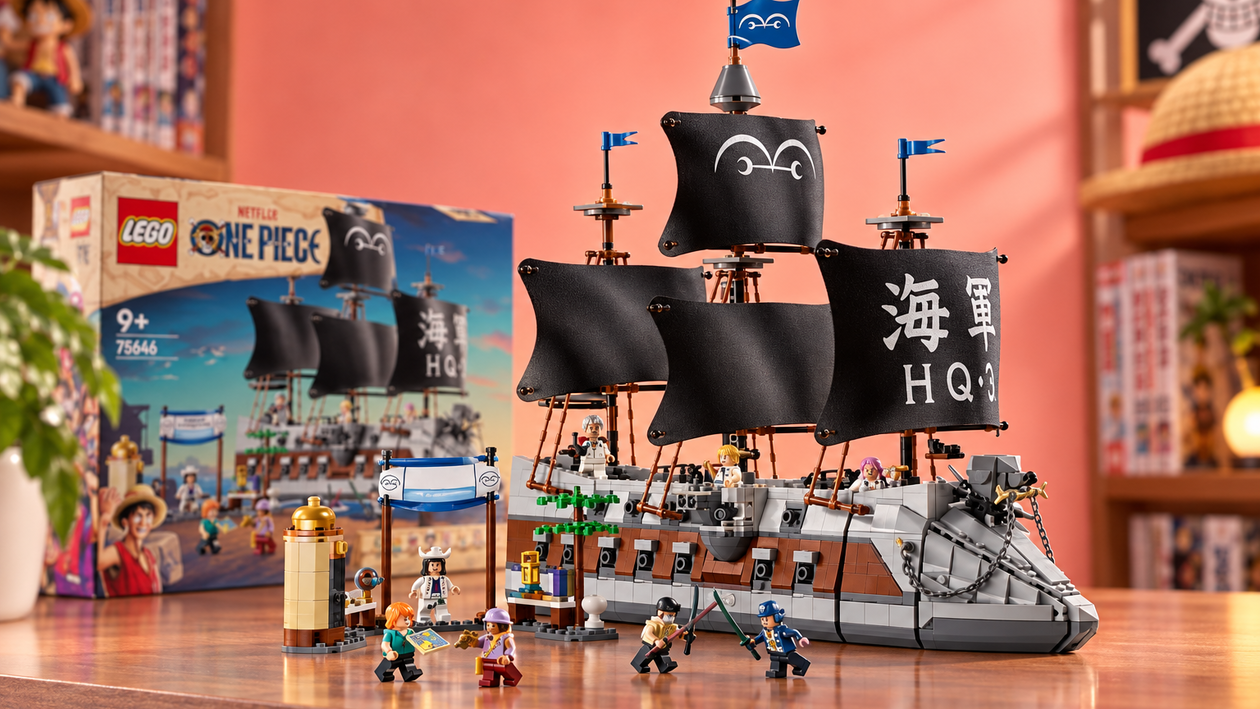 Immagine di LEGO ONE PIECE Nave da Guerra di Garp a 157,39€, con 8 minifigure