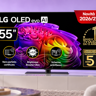 LG OLED evo G6S al 45%, il 55 pollici da cinema è al minimo storico
