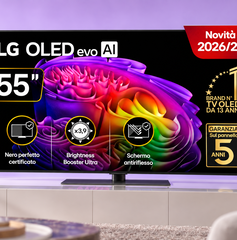 Copertina di LG OLED evo G6S al 45%, il 55 pollici da cinema è al minimo storico