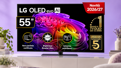 LG OLED evo G6S al 45%, il 55 pollici da cinema è al minimo storico