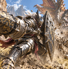 Copertina di Monster Hunter Wilds: Ascendance: la Lancia guadagna schianto e carica con guardia