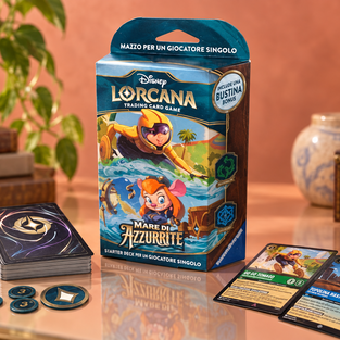 Disney Lorcana Mare di Azzurrite a 18€: 60 carte per giocare subito