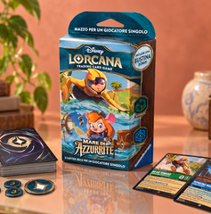 Copertina di Disney Lorcana Mare di Azzurrite a 18€: 60 carte per giocare subito