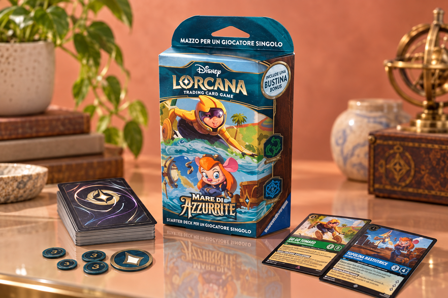 Disney Lorcana Mare di Azzurrite a 18€: 60 carte per giocare subito
