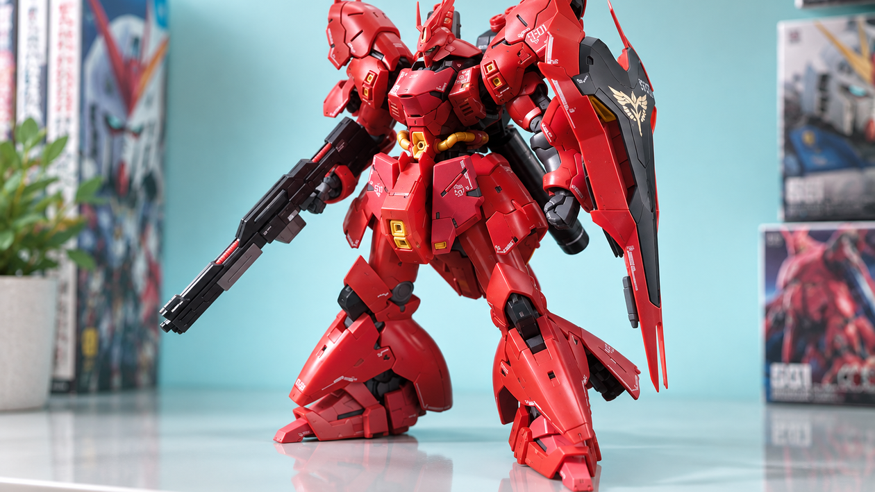 Immagine di 17,41€ in meno sul Bandai Sazabi RG 1/144, il kit di Char da esporre