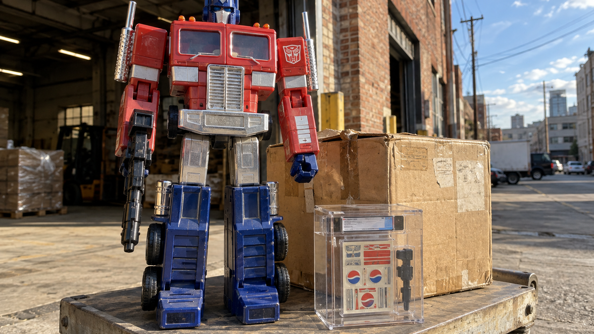 Immagine di Optimus Prime G1 Pepsi: l’esemplare AFA 80+ venduto per 8.437,50 dollari