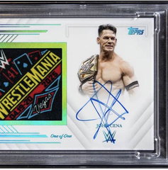 Copertina di John Cena: 329.400 dollari per la carta con il patch del diciassettesimo titolo WWE