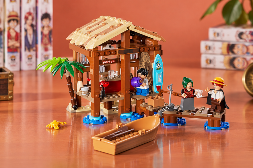 LEGO ONE PIECE Villaggio Foosha a 23,99€, minimo storico con Luffy e Shanks