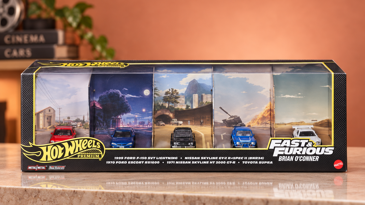 Immagine di Cinque Hot Wheels Fast & Furious Premium a 56,99€, il minimo di sempre