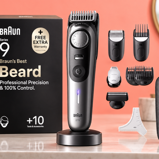 Braun Serie 9 BT9545 a 109,99€, 10 strumenti per barba e capelli