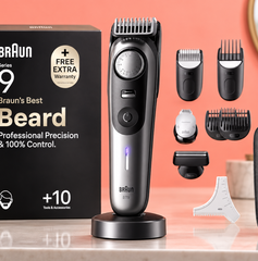 Copertina di Braun Serie 9 BT9545 a 109,99€, 10 strumenti per barba e capelli