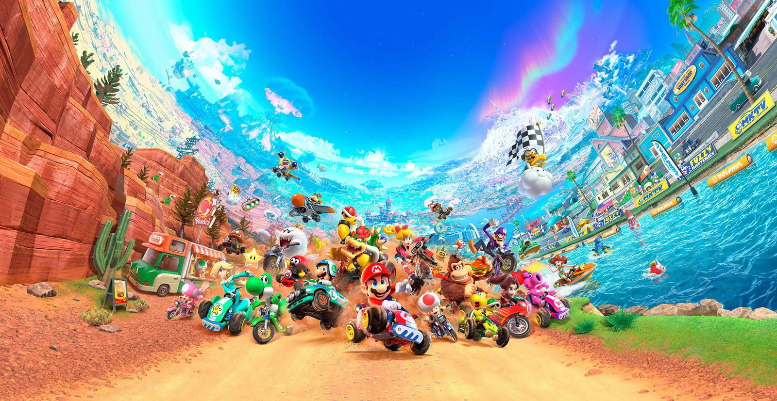 Mario Kart World — Trentatré anni dalle piste a un mondo connesso