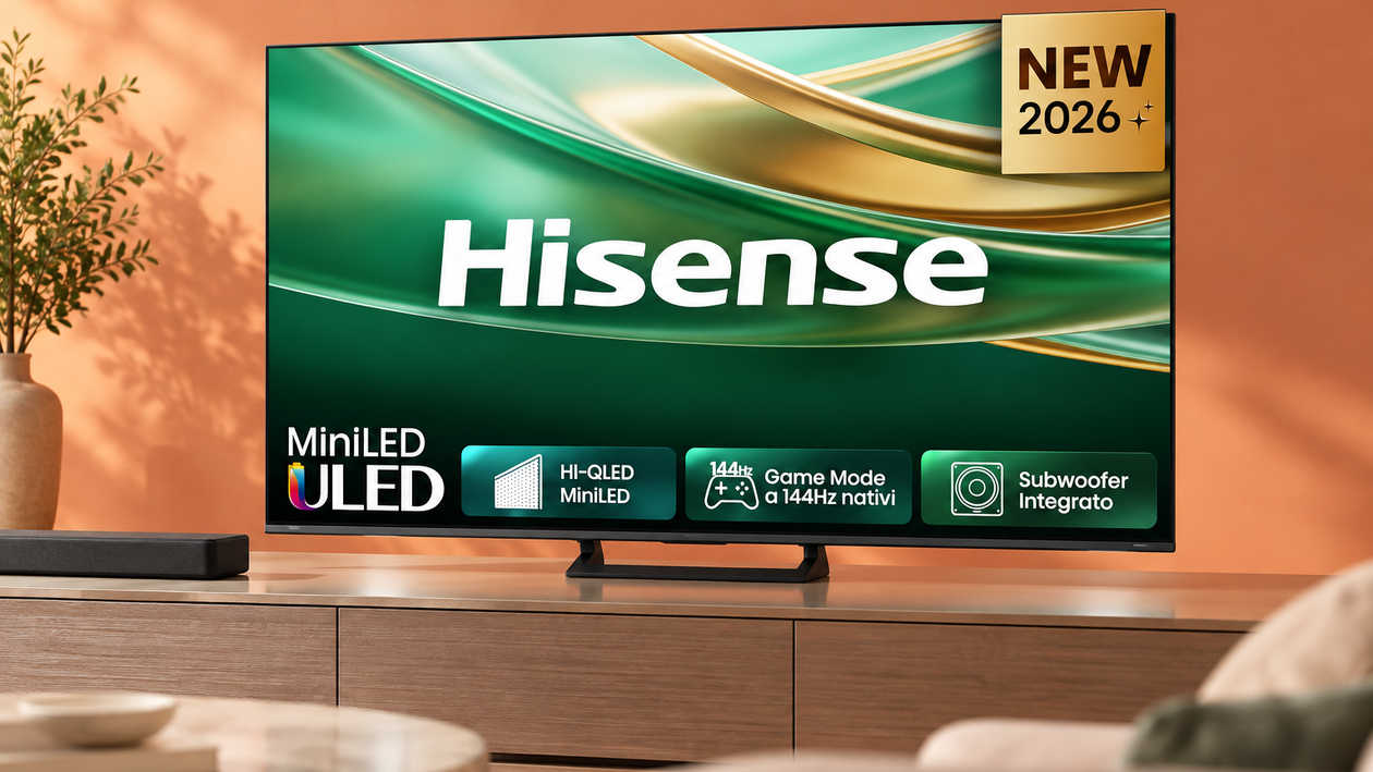 Immagine di MiniLED per i film e 144 Hz per lo sport, Hisense 50 pollici a 499€
