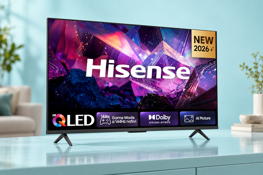 150€ in meno sulla Hisense QLED 43 pollici, 144 Hz per film e sport