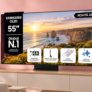 Samsung OLED S95H 55 pollici a 1.599€, 162€ in meno per film senza riflessi