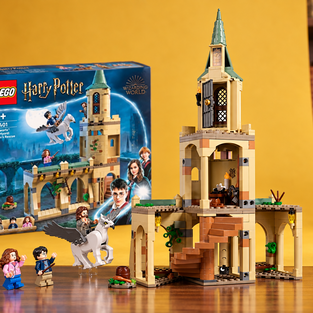LEGO Harry Potter Cortile di Hogwarts a 89,99€, Fierobecco vale la vetrina