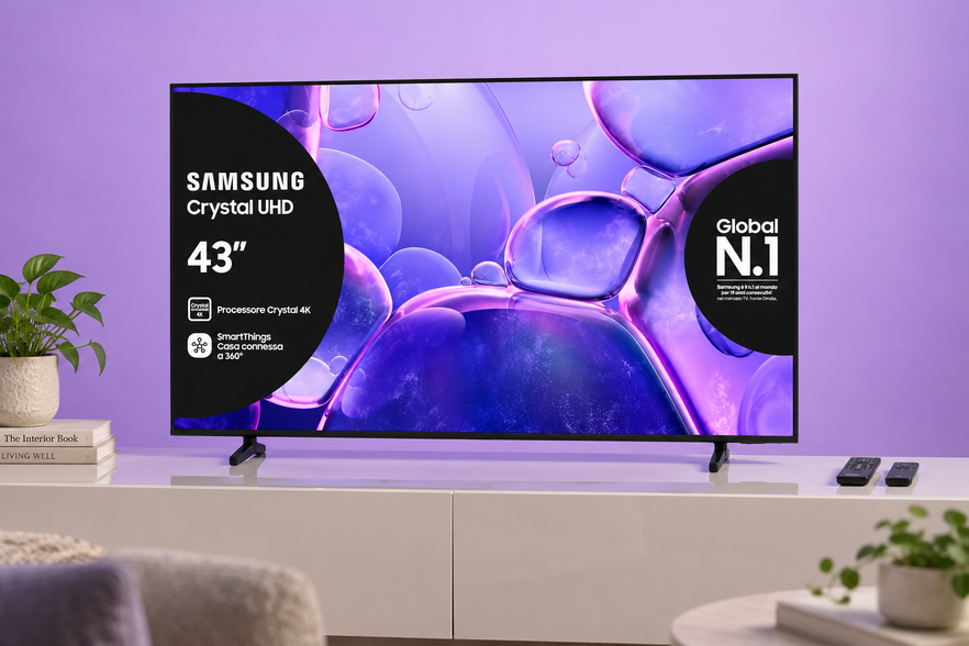 Film e serie in 4K a 270,75€ con la TV Samsung Crystal UHD da 43 pollici