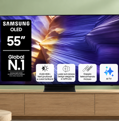 Copertina di Samsung OLED S94F 55 pollici a 849€, il TV che valorizza film e serie