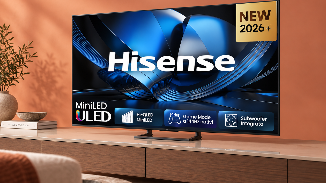 Immagine di Hisense MiniLED 55 pollici scontata del 41%, cinema 4K a 531,07€