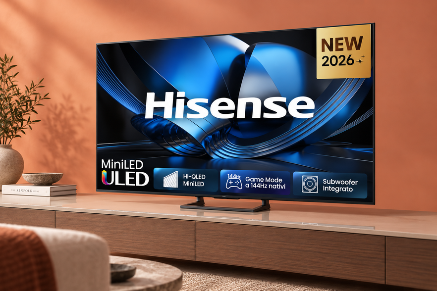 Hisense MiniLED 55 pollici scontata del 41%, cinema 4K a 531,07€