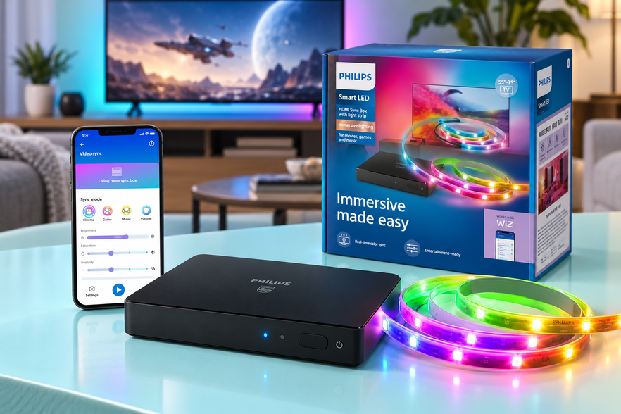 Philips HDMI Sync Box a 68,29€, luci sincronizzate per film più immersivi