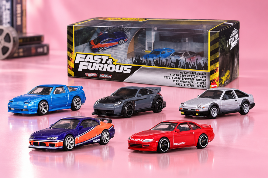Hot Wheels Premium Tokyo Drift sotto i 31€, cinque auto per la vetrina