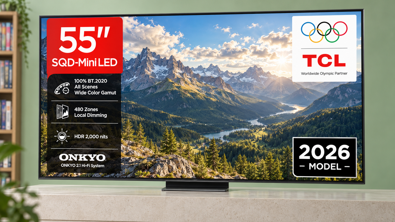 Immagine di TCL Mini LED 55 pollici a 648€, fino a 2.000 nit per godersi i film in HDR
