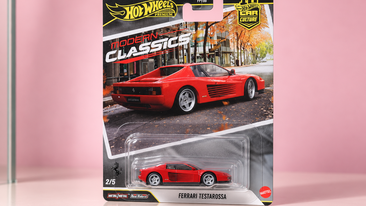 Immagine di Hot Wheels Ferrari Testarossa, 15,70€ per una Premium da esporre