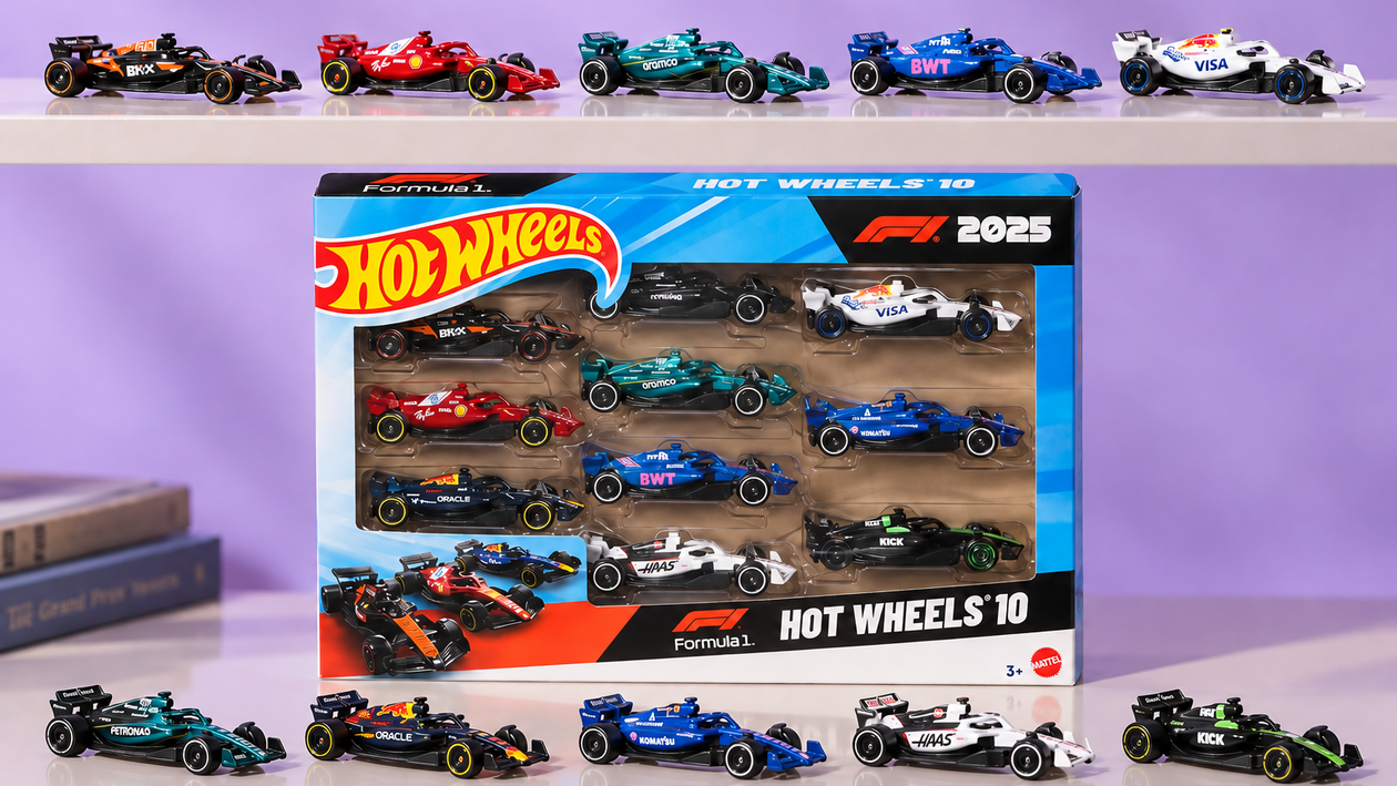 Immagine di Tutte le scuderie 2025 con Hot Wheels Formula 1 a 20,78€, il minimo di sempre