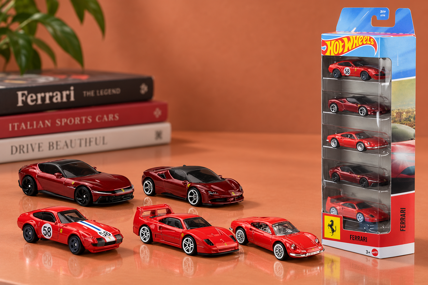 Cinque Ferrari Hot Wheels a 19,93€ per iniziare una collezione in scala