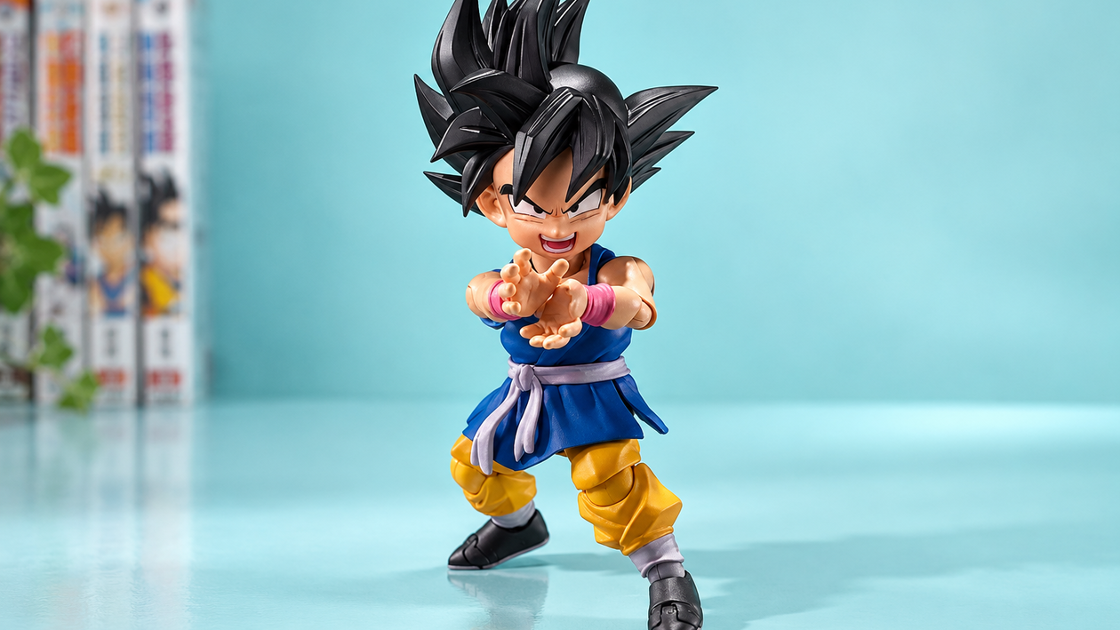 Immagine di Tamashii Nations Goku GT a 45€: ricrea la Kamehameha in vetrina