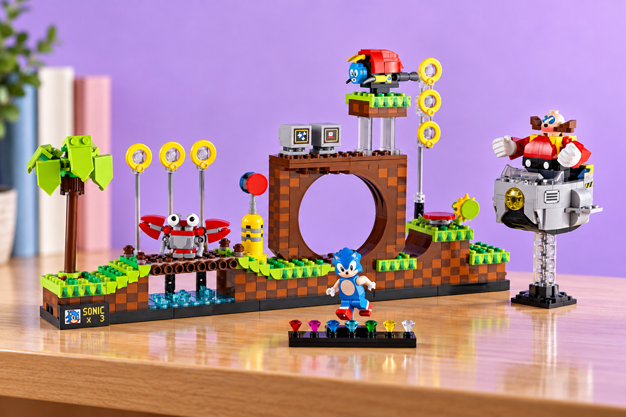 LEGO Sonic Green Hill Zone, il livello anni ’90 da costruire a 73,45€